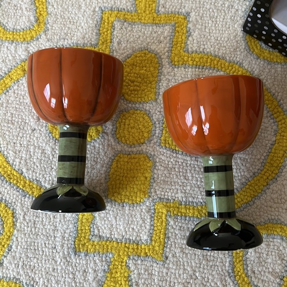 NIB 2022 JP Pumpkin Goblets - Picture 6 of 6